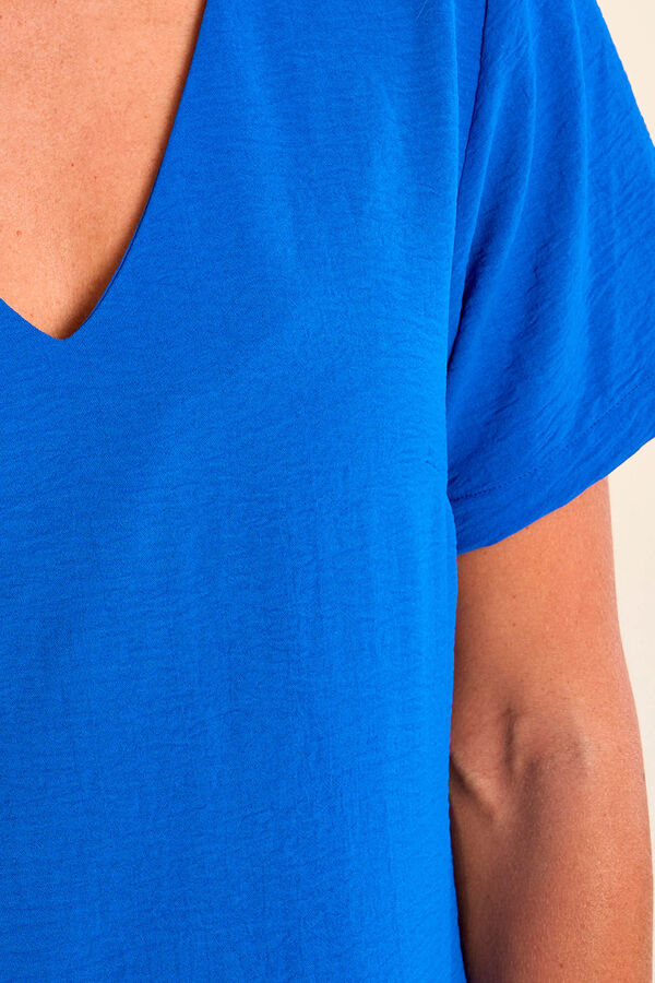 Molly Bracken Short sleeve straight cut dress Blue