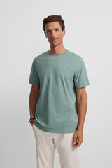 Silbon Camiseta círculo e diamante Verde