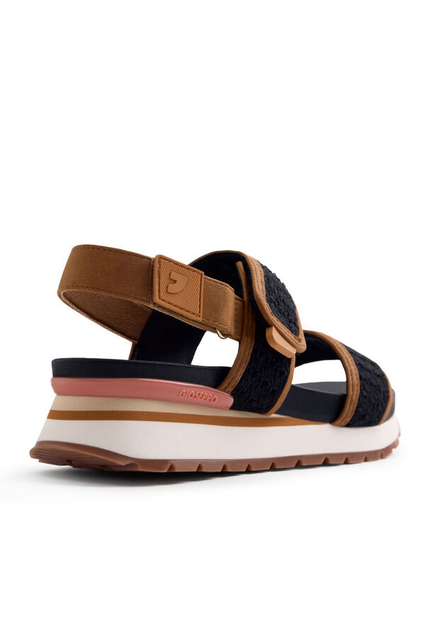 Gioseppo Crochet sports Dodoma sandals Black