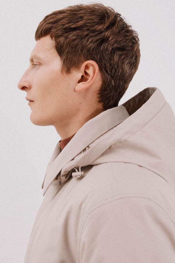 Cortefiel Sobretudo técnico Tostado