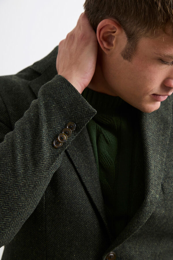 Williot Jaqueta de lã espiga Verde
