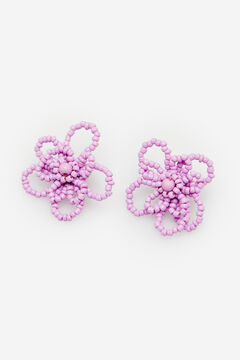 Cortefiel Flower earrings Purpura