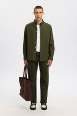 Selected Regular Fit Oxford Shirt  Green