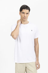 Cortefiel Essential logo T-shirt White