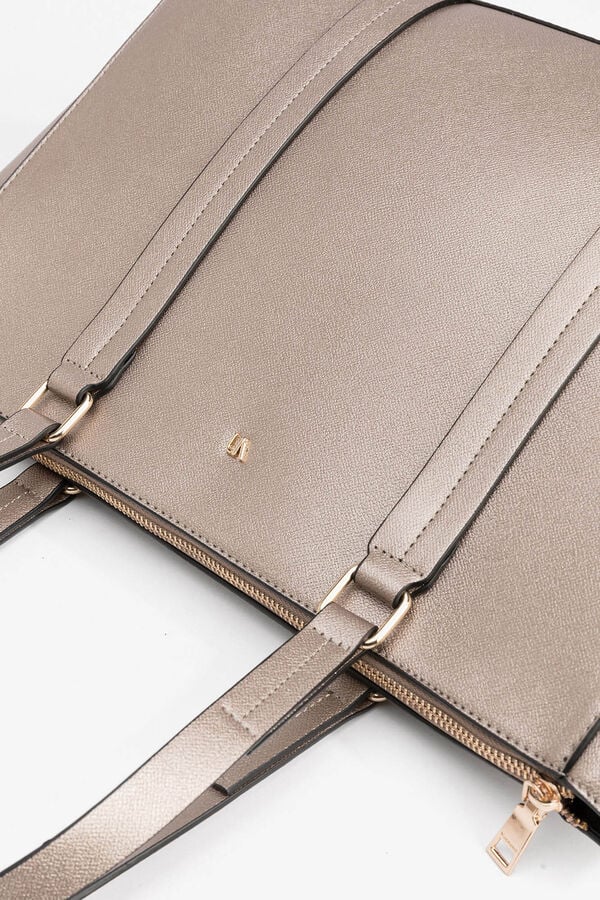 Vilanova Mala City Leather Effect Cinzento