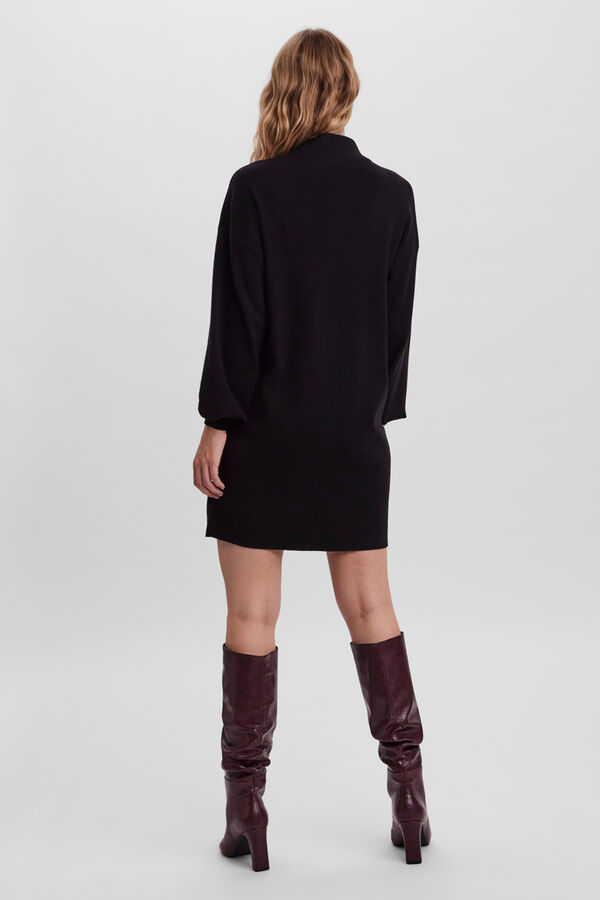 Vero Moda Jersey-knit long sleeve dress Black