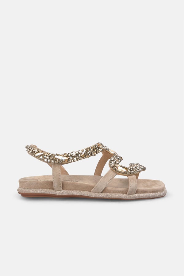 Sandalia de serpiente plana Sandalias de mujer Cortefiel