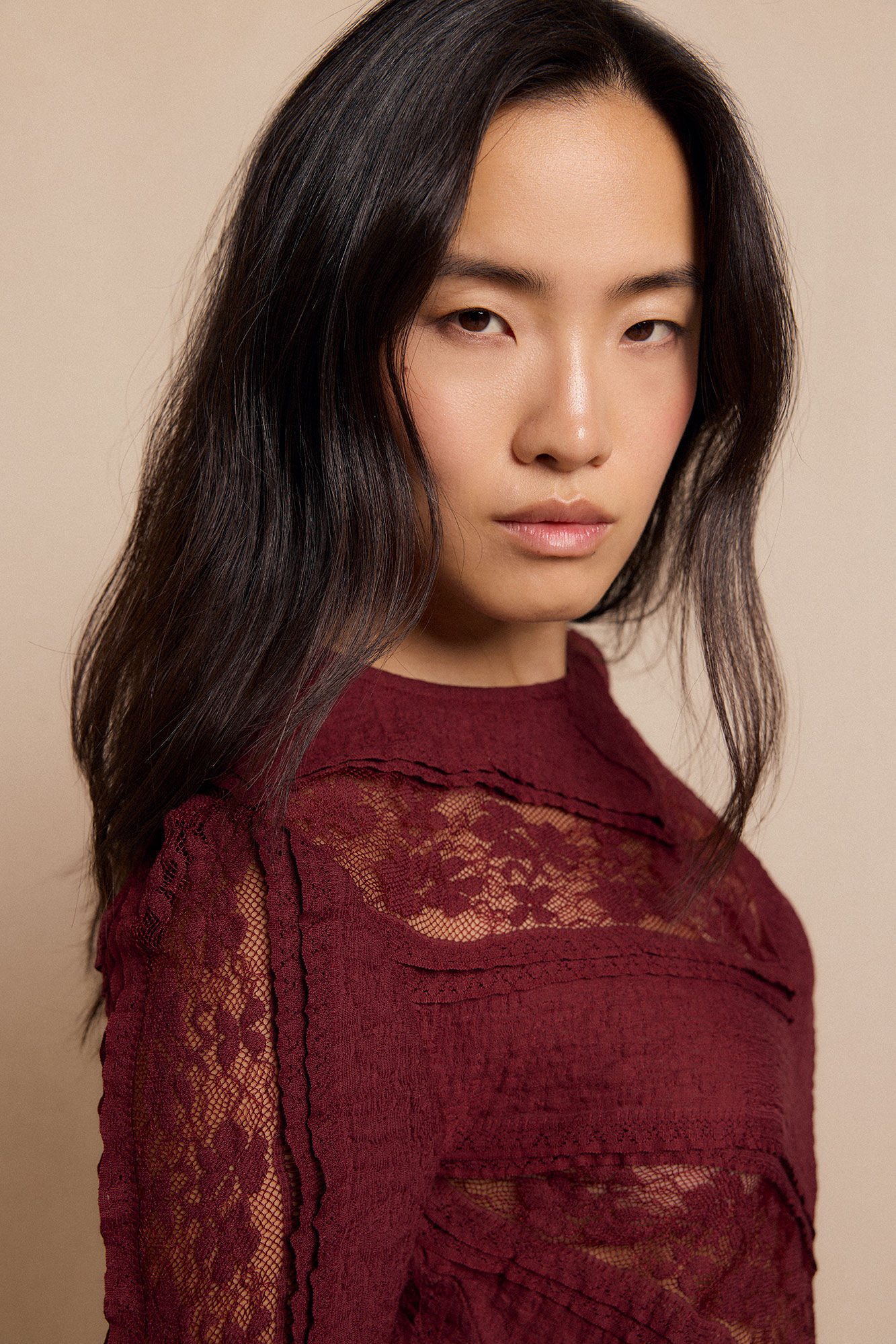 Slowlove Top de renda combinada