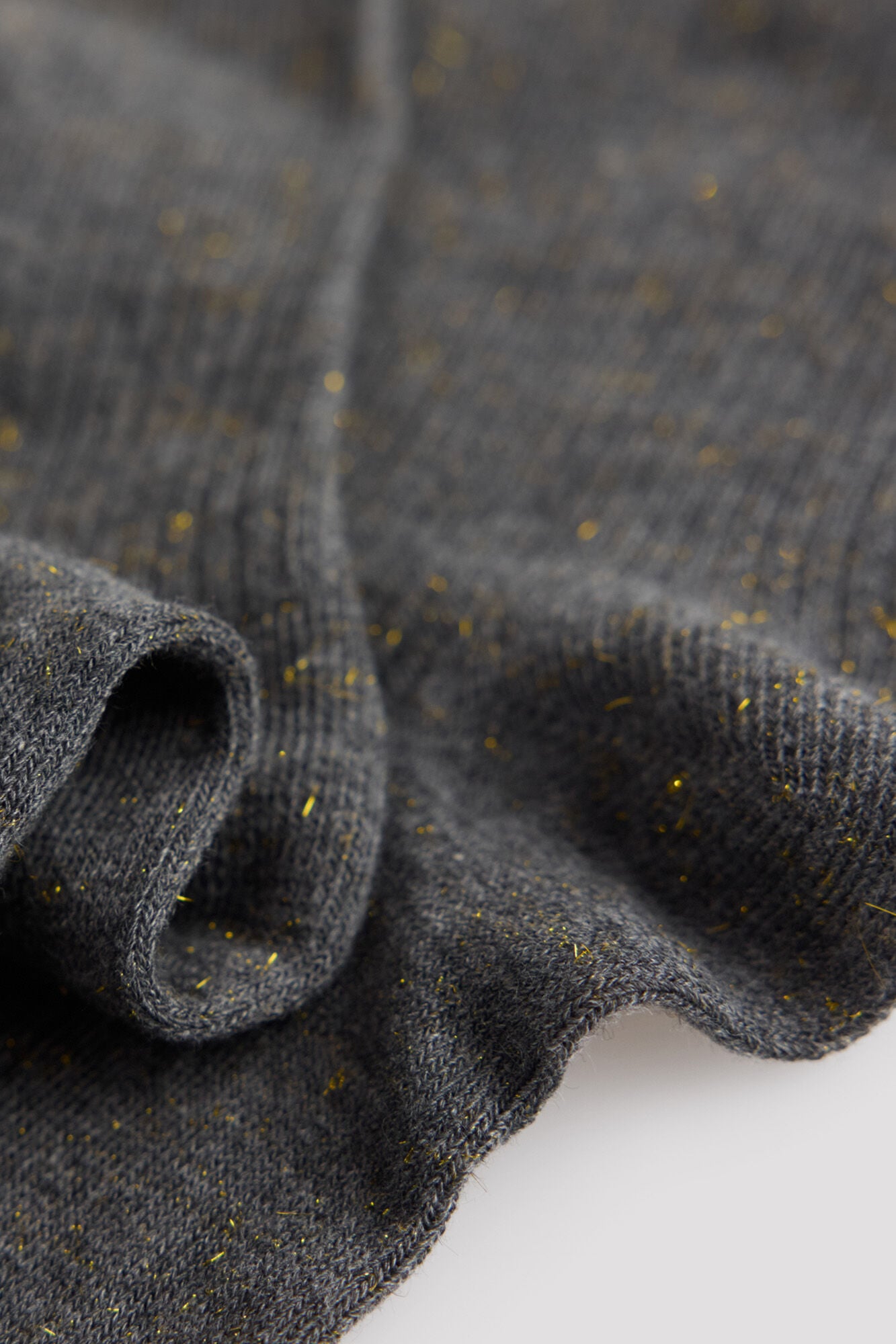 Cortefiel Lurex ribbed socks
