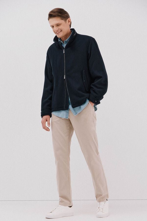 Cortefiel Wool jacket Navy