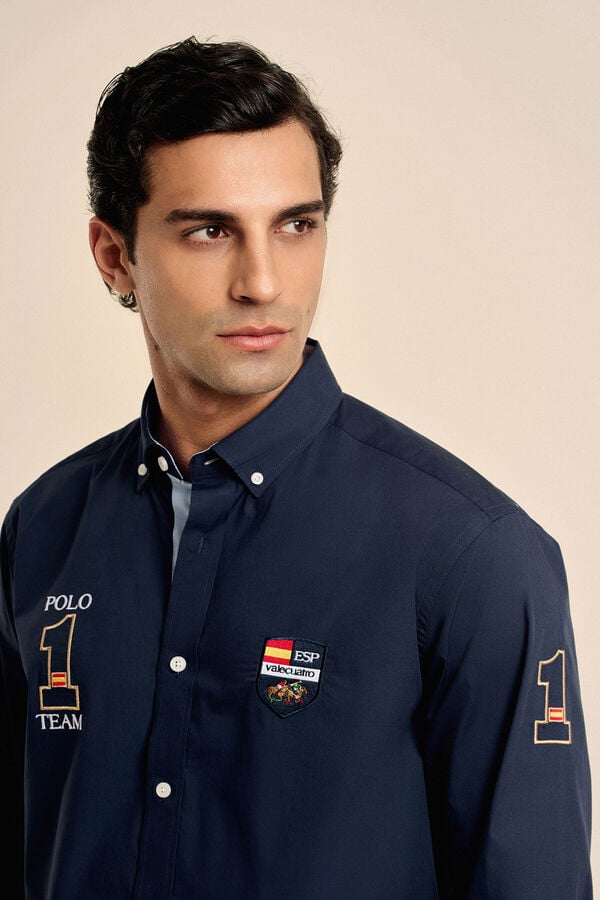 Valecuatro Camisa da Espanha Azul