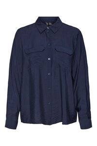 Cortefiel Camisa de manga larga Azul marino