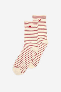 Cortefiel Long sailor sock with heart