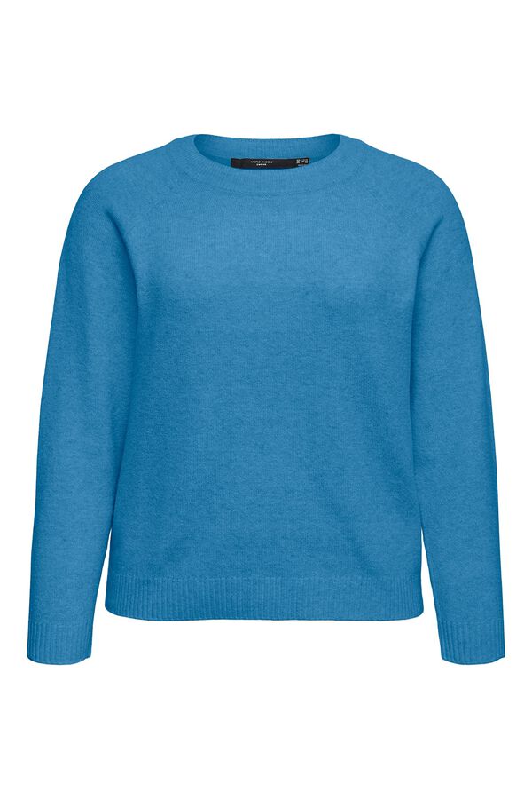 Vero Moda Curve Camisola de malha soft touch Azul