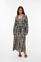 Vero Moda Curve Vestido curto com decote em bico e gola manga comprida Preto
