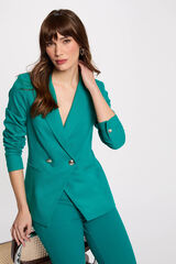 Morgan Blazer slim fit com botões Verde