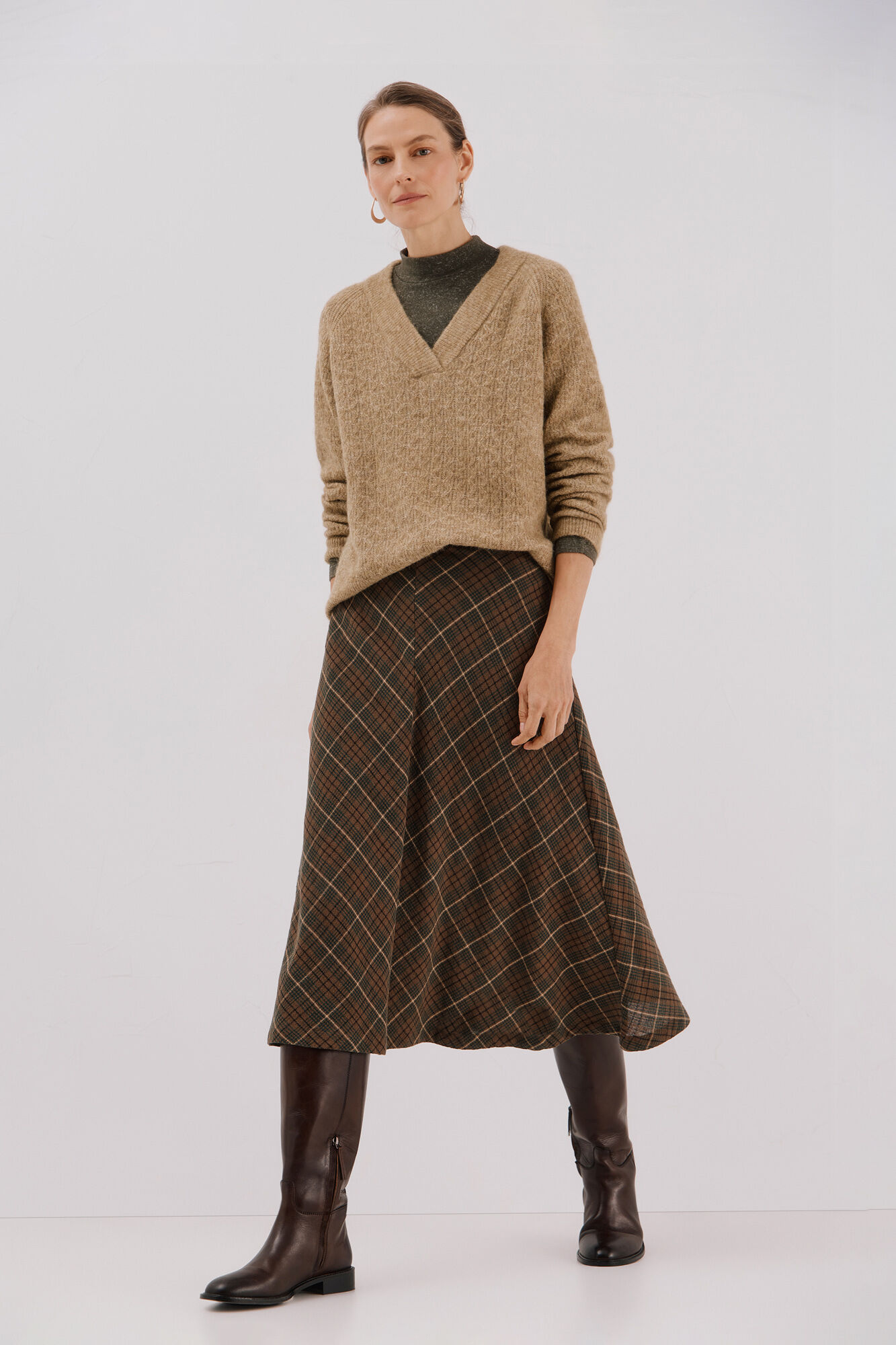 Cortefiel V speckled jersey