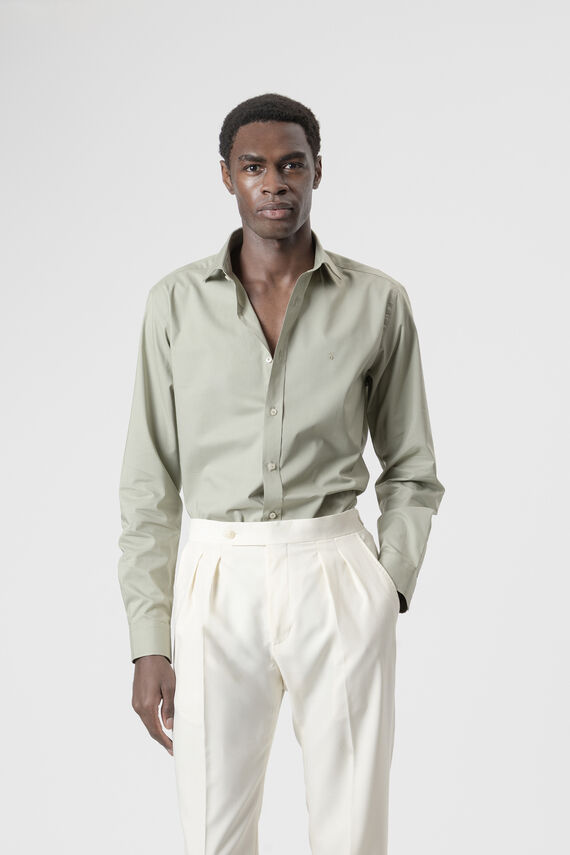 Camisa casual popelin algodón