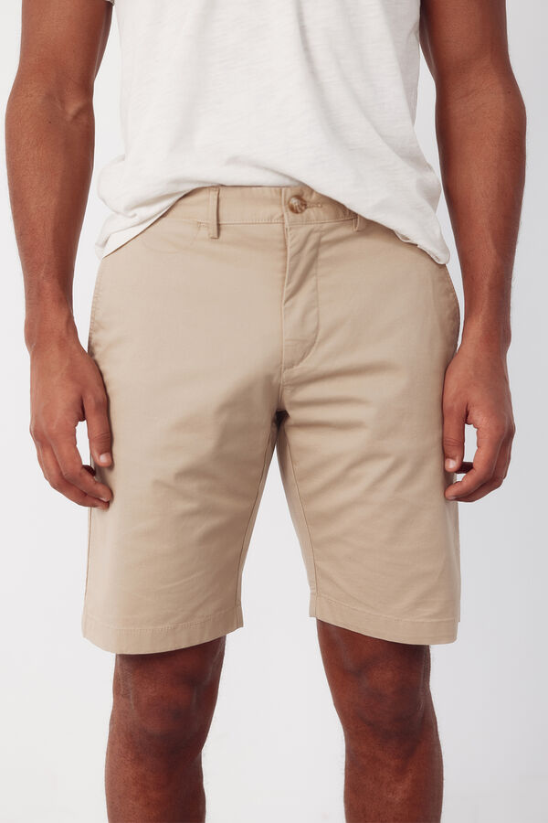 Cortefiel Chino Bermuda shorts Beige