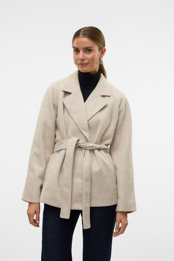 Vero Moda Jaqueta curta de pano Cinzento