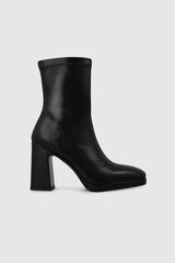 Lodi Botins de camurça com salto Preto