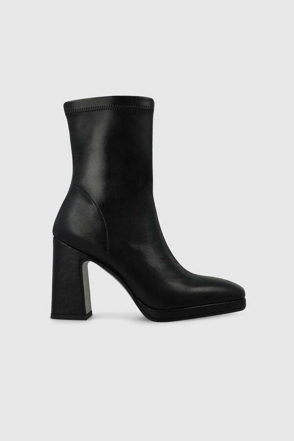 Lodi Botins de camurça com salto Preto