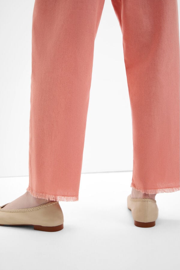Cortefiel Soft carrot trousers Coral