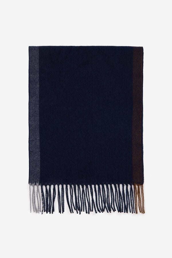 Cortefiel Cachecol de tecido Azul