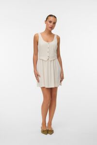 Vero Moda Vestido curto em linho