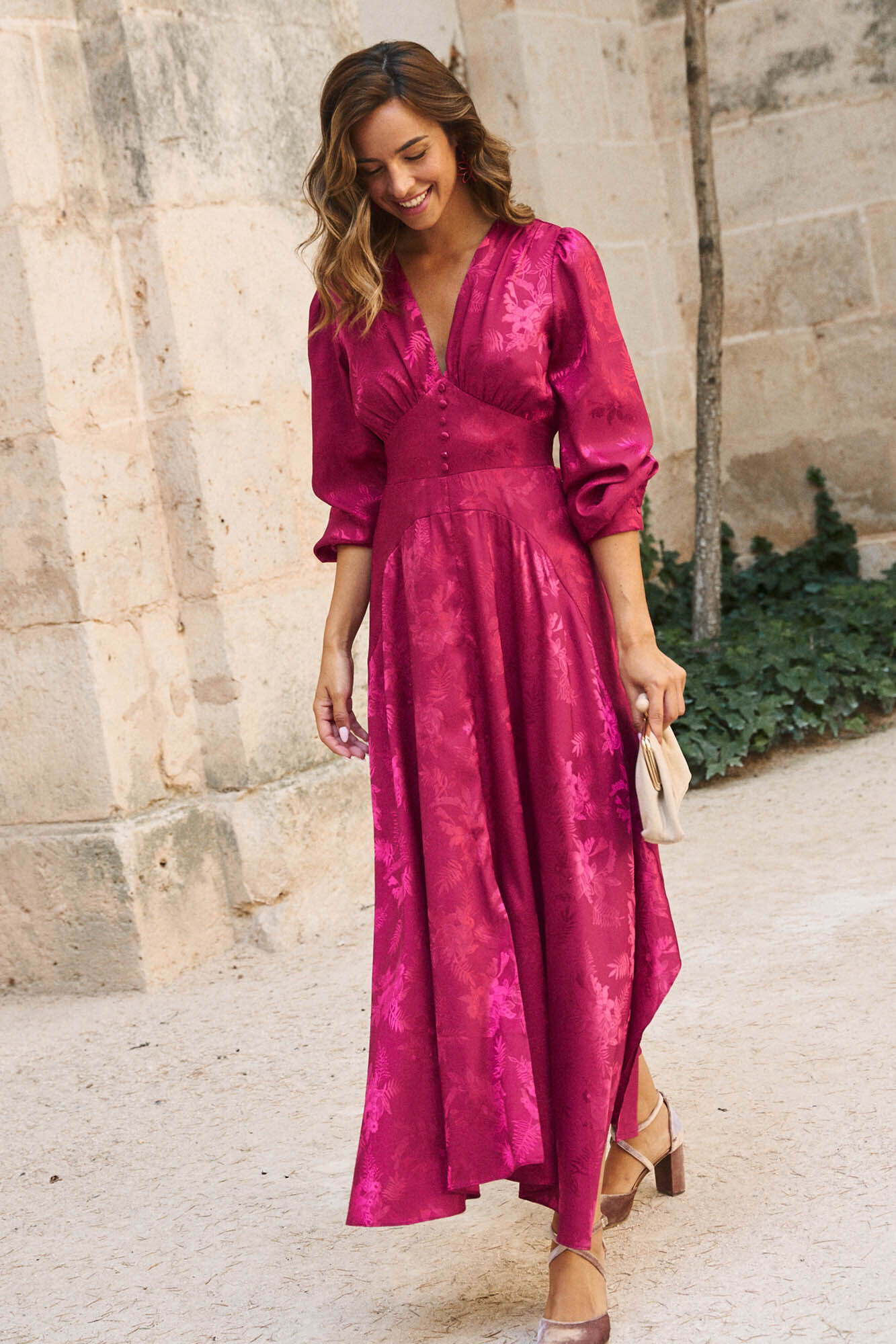 Vestido con escote Biniara Vestidos y monos de mujer Cortefiel