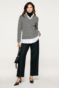 Selected Jersey lana cuello pico.