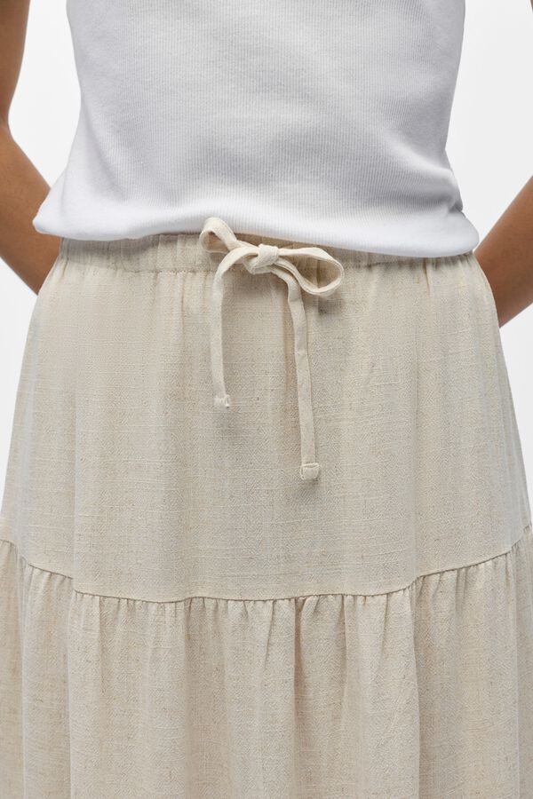 Object Saia comprida de linho Tostado