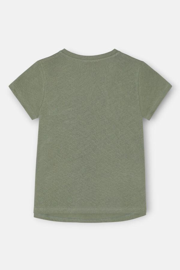 Silbon T-shirt bolso raquete Verde