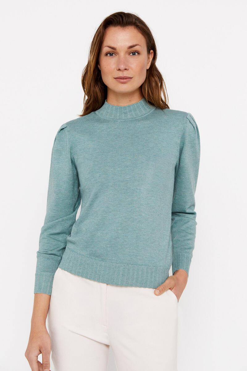 Cortefiel Fine knit jumper Green