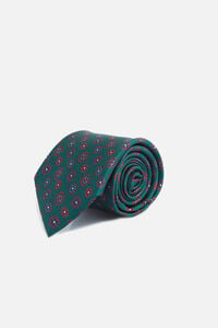 Cortefiel English motif tie Green