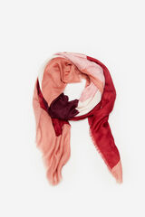 Cortefiel Abstract print scarf Printed red