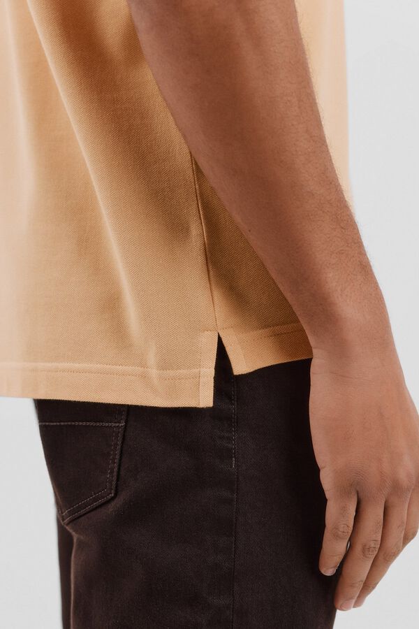 Cortefiel Basic piqué polo shirt Yellow