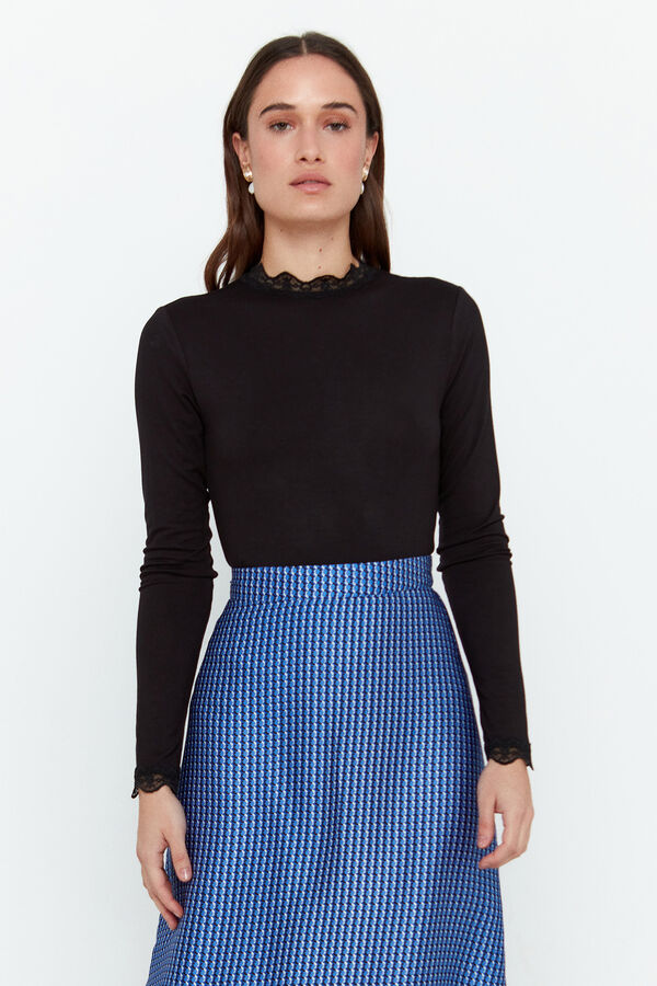 Cortefiel 7/8-length skirt Blue