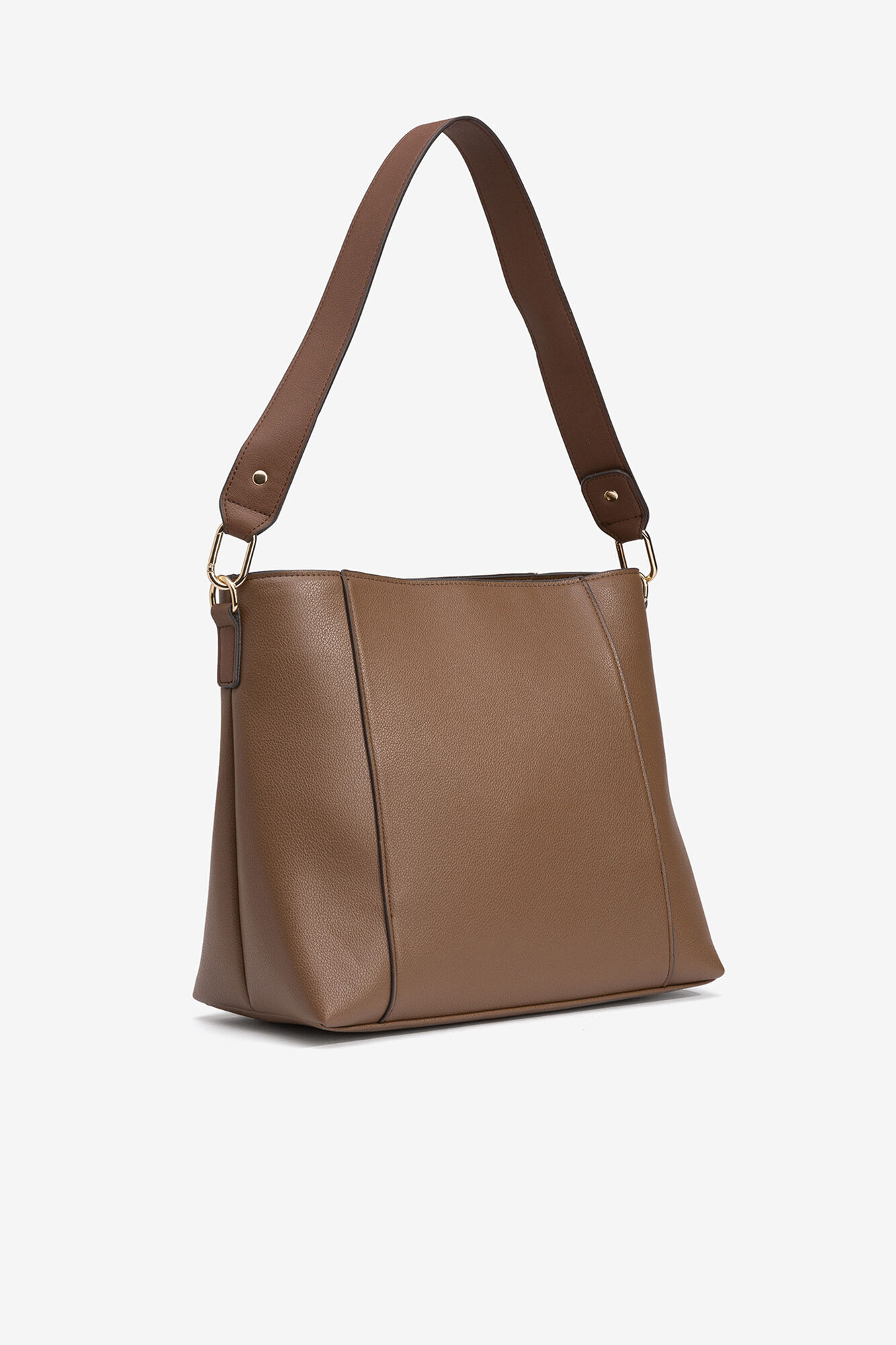 Vilanova Mala de ombro com efeito de couro