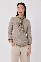 Cortefiel Camisola soft touch oitos Tostado