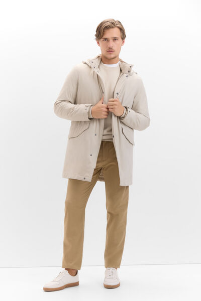 Cortefiel Impermeable ligero Beige