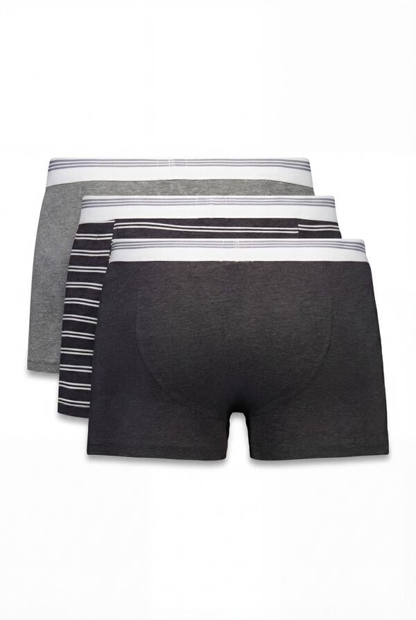 Cortefiel Jersey-knit 3-pack boxers Dark grey