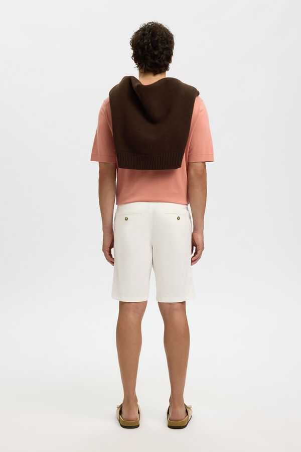 Selected Chino Bermuda shorts White