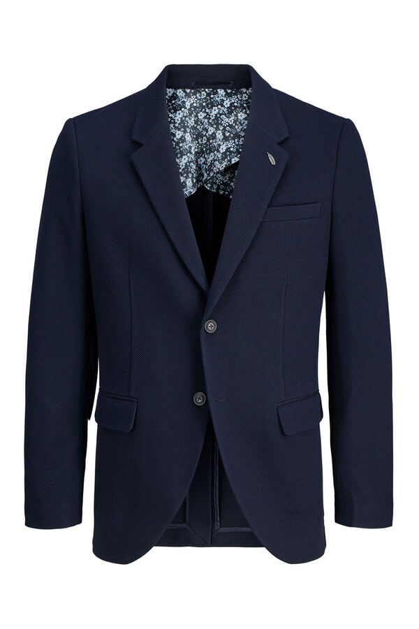 Jack & Jones Blazer de malha slim fit Azul