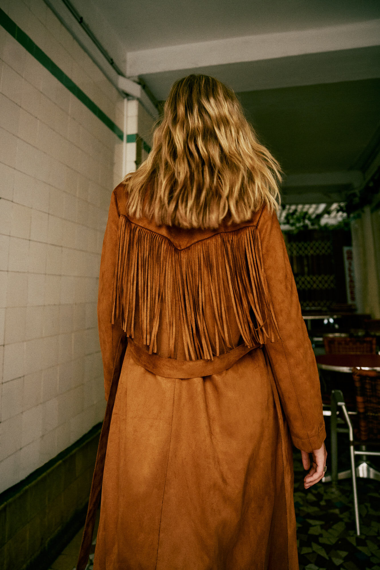 Suede fringe coat hotsell