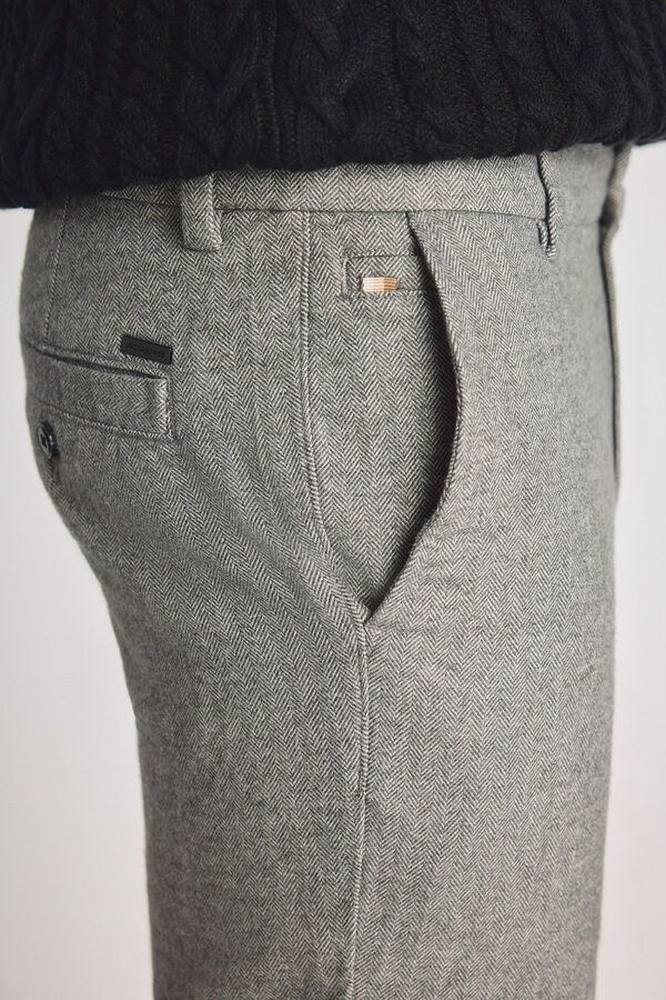 Jack & Jones Cotton regular chinos Grey