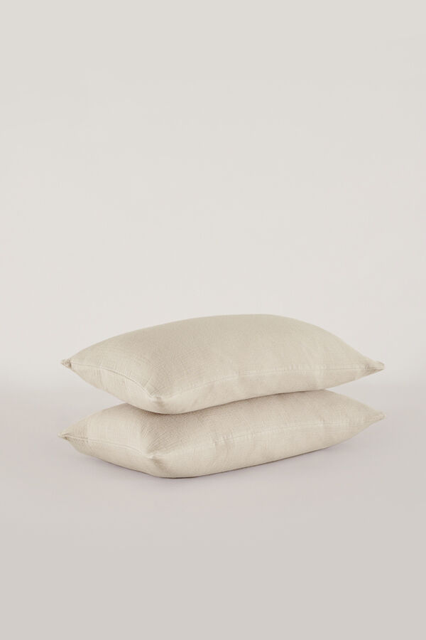 Cortefiel Sand Fatima cushion covers 55x55 cm Nude
