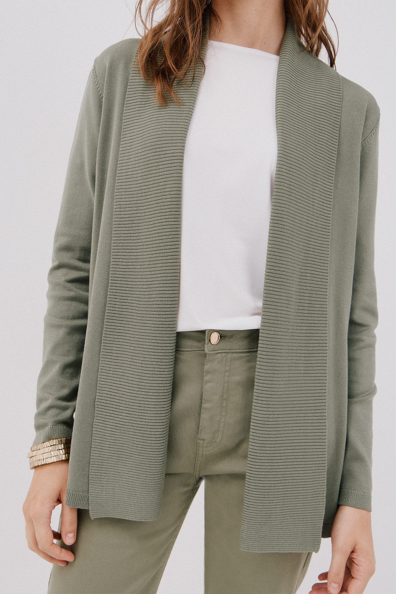 Cortefiel Casaco gola xaile