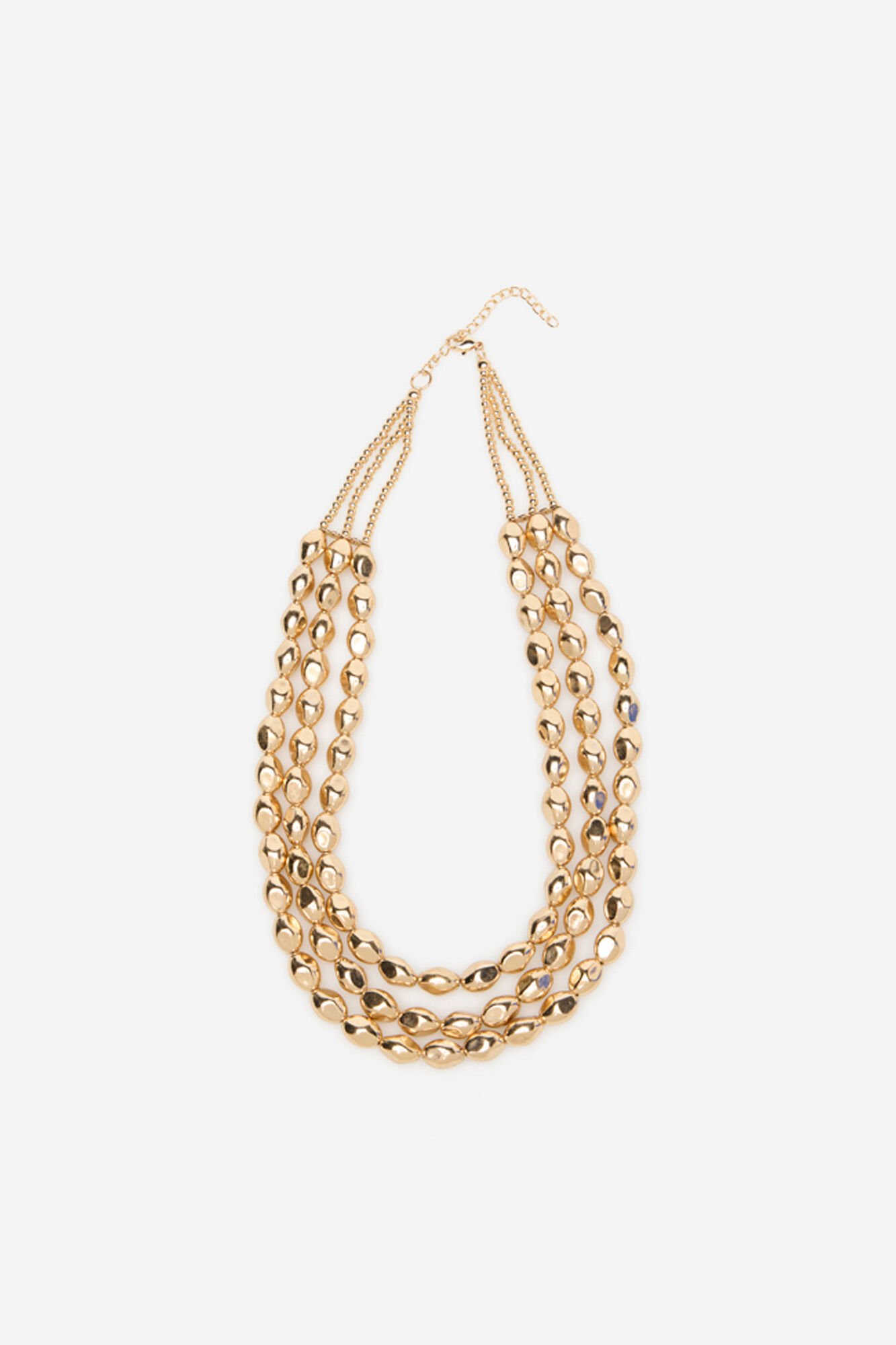 Cortefiel Gold beaded necklace