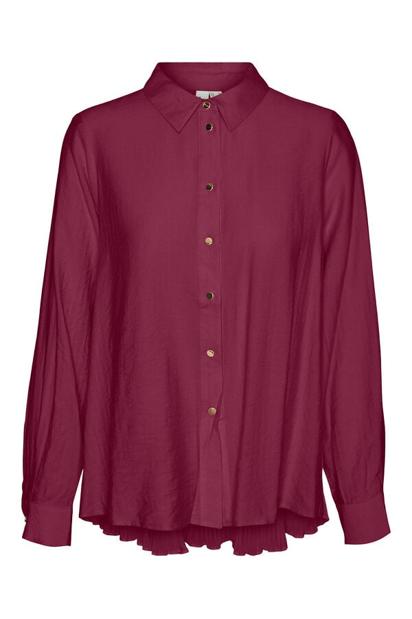 Vero Moda Camisa de manga comprida com pregas nas costas Roxo